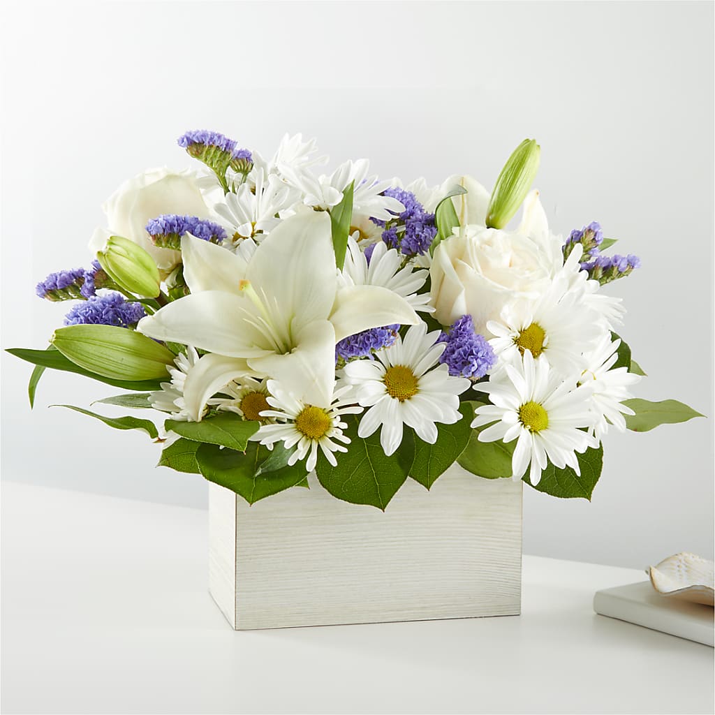Beyond Blue Box Bouquet – Piedmont Florist, Piedmont MO