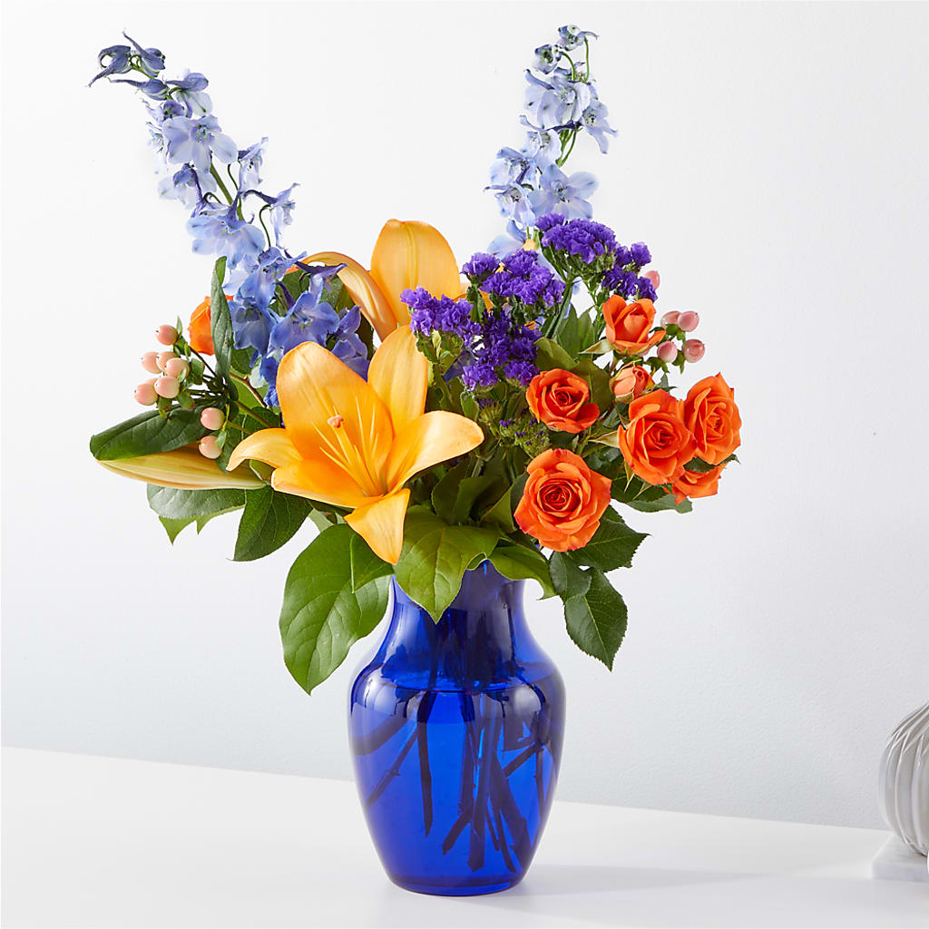 Radiant Citrus Bouquet – Piedmont Florist, Piedmont MO