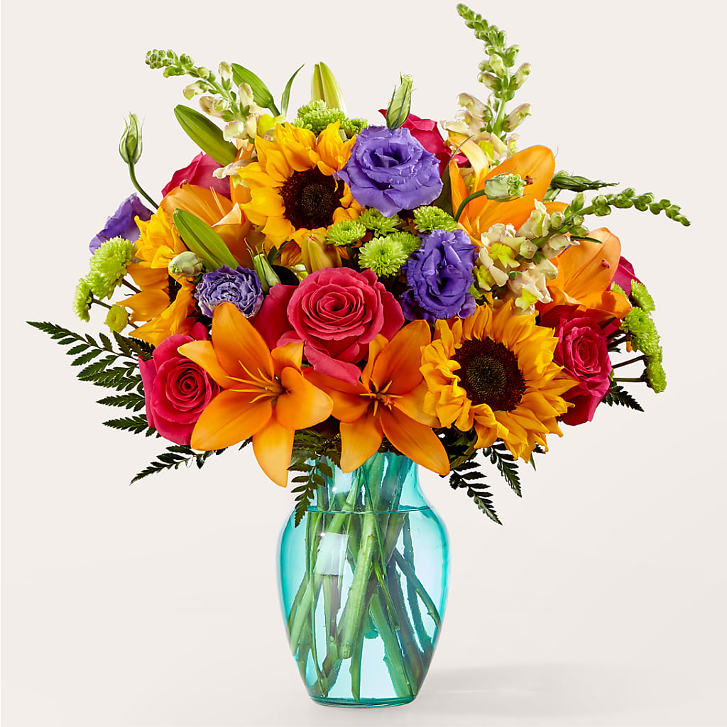 Double Rainbow Bouquet – Piedmont Florist, Piedmont MO