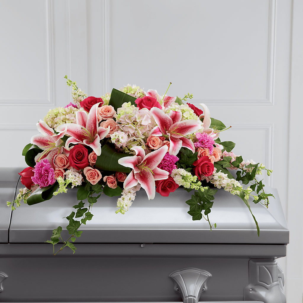 Splendid Grace Casket Spray – Piedmont Florist, Piedmont MO