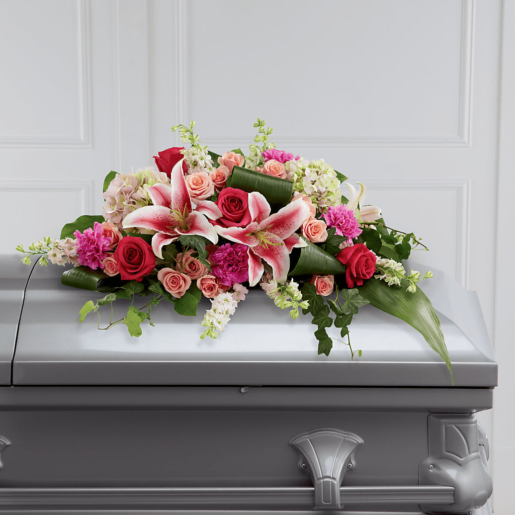 Splendid Grace Casket Spray – Piedmont Florist, Piedmont MO