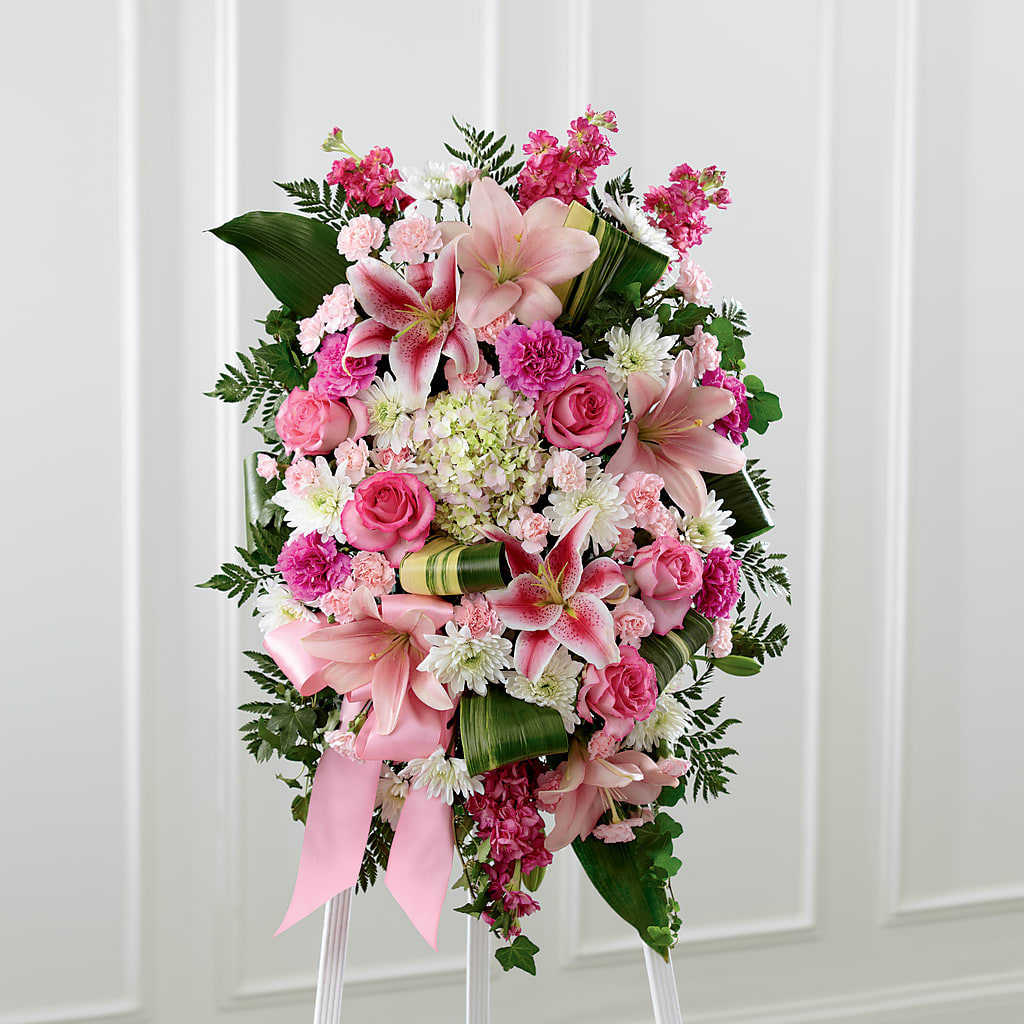 Comforting Standing Spray – Piedmont Florist, Piedmont MO