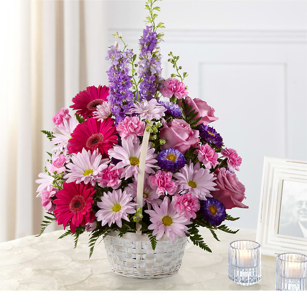 Pastel Peace Basket – Piedmont Florist, Piedmont MO
