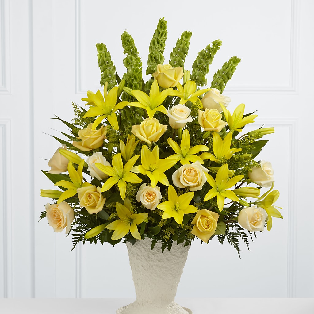 Golden Memories Arrangement – Piedmont Florist, Piedmont MO