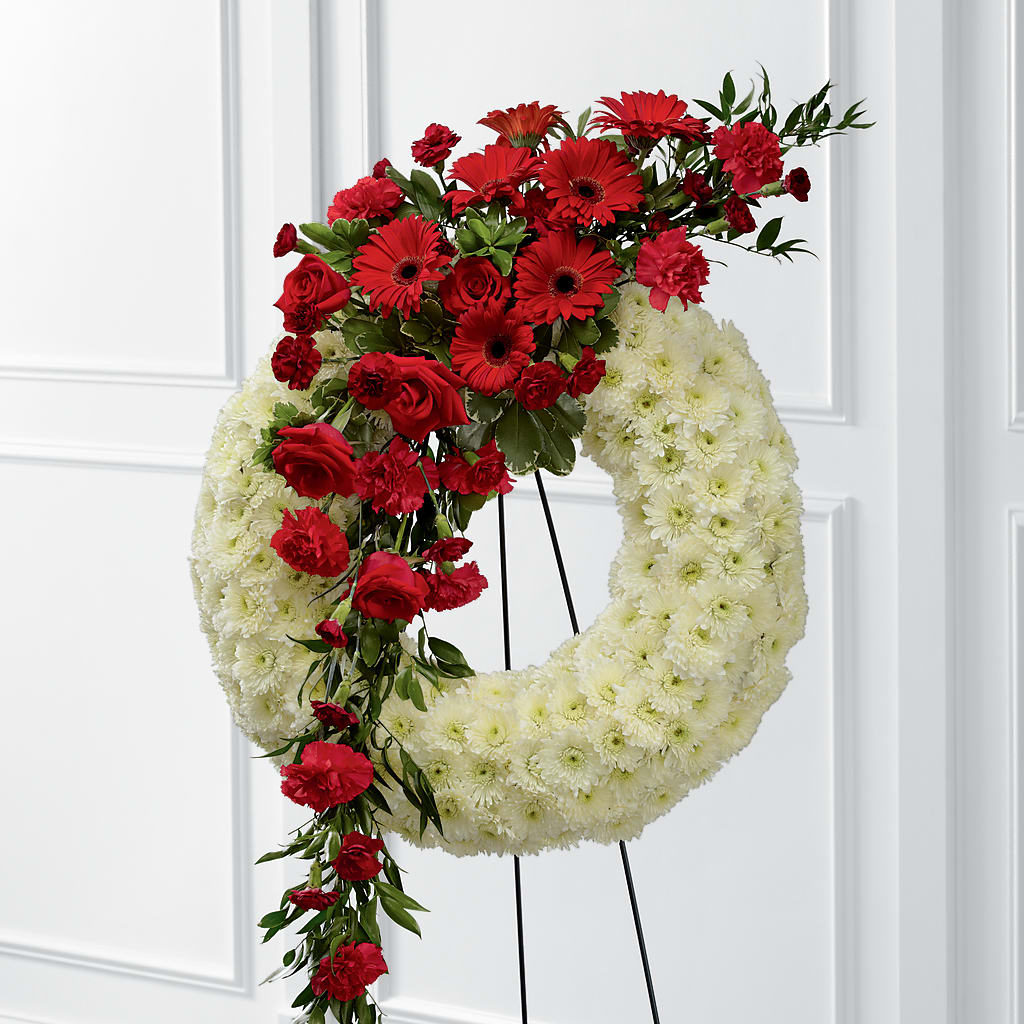 Graceful Tribute Wreath – Piedmont Florist, Piedmont MO
