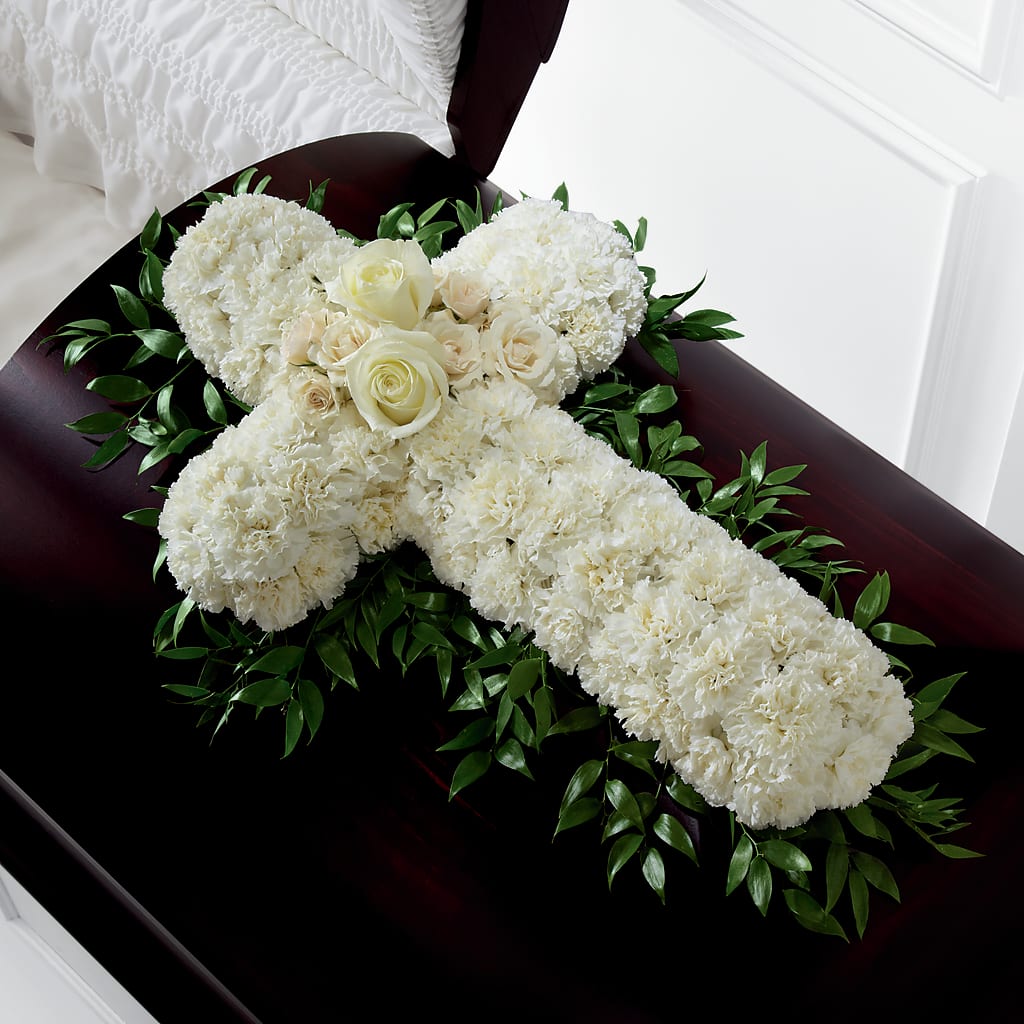 Peaceful Memories Casket Spray (Standard) – Piedmont Florist, Piedmont MO