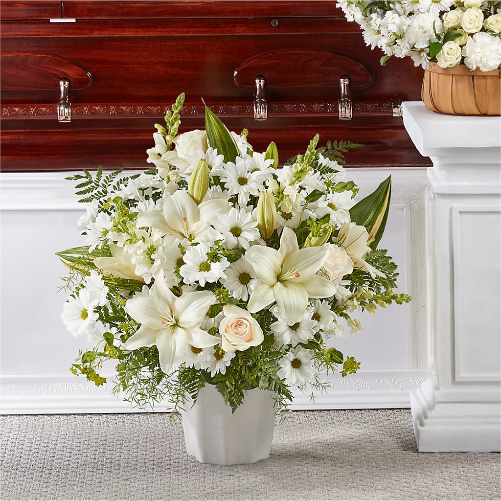 Thoughts of Tranquility Floor Basket – Piedmont Florist, Piedmont MO
