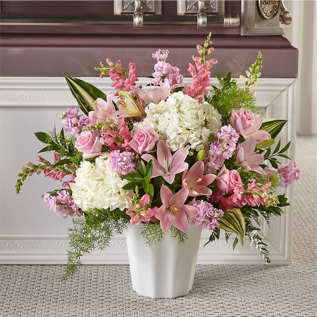 Simply Serene Floor Basket – Piedmont Florist, Piedmont MO