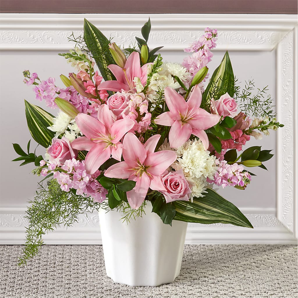 Simply Serene Floor Basket – Piedmont Florist, Piedmont MO