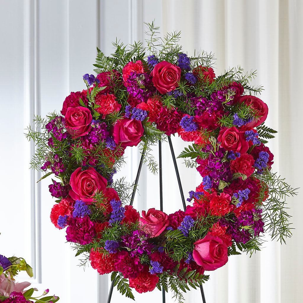 Calming Colors Wreath – Piedmont Florist, Piedmont MO