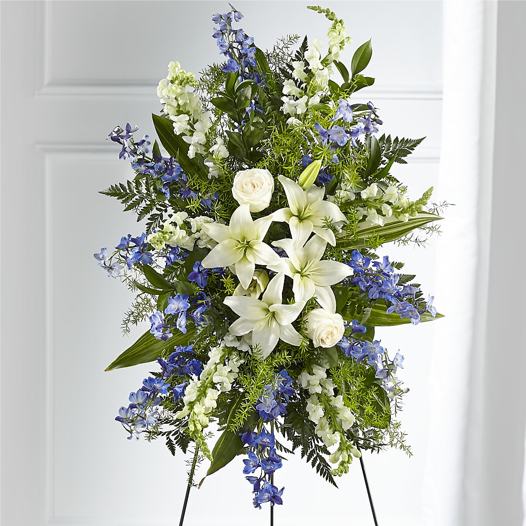 Faithful Friend Standing Spray – Piedmont Florist, Piedmont MO
