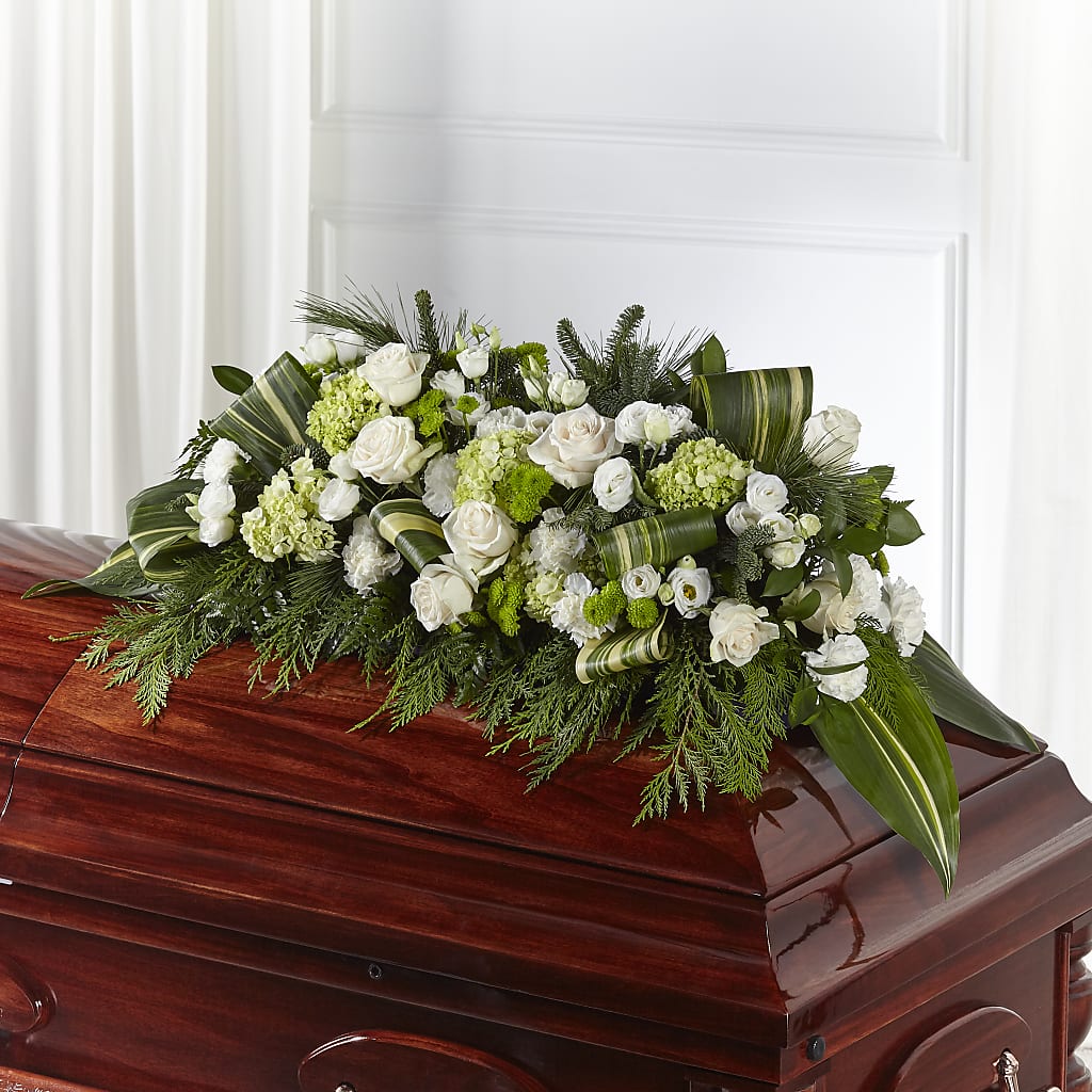 Hopeful Gesture Casket Spray – Piedmont Florist, Piedmont MO