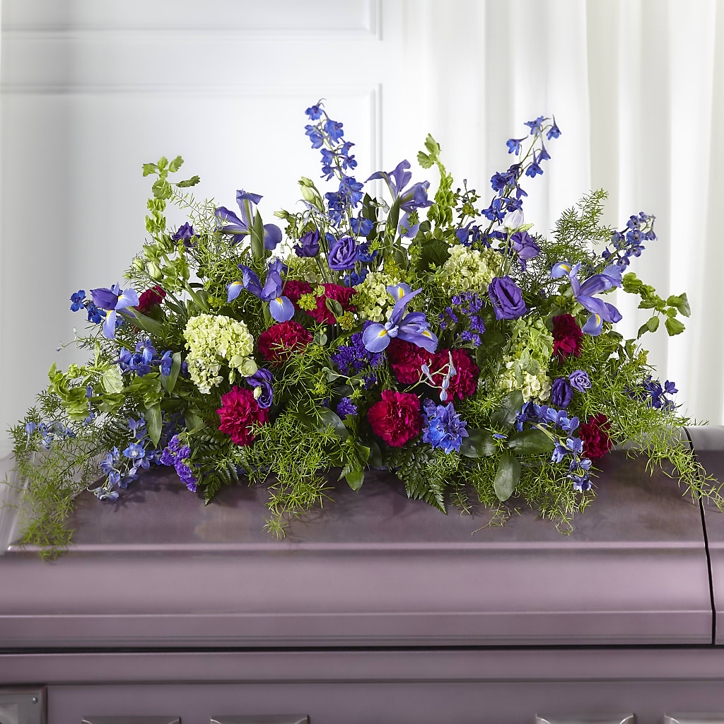Always Treasured Casket Spray – Piedmont Florist, Piedmont MO