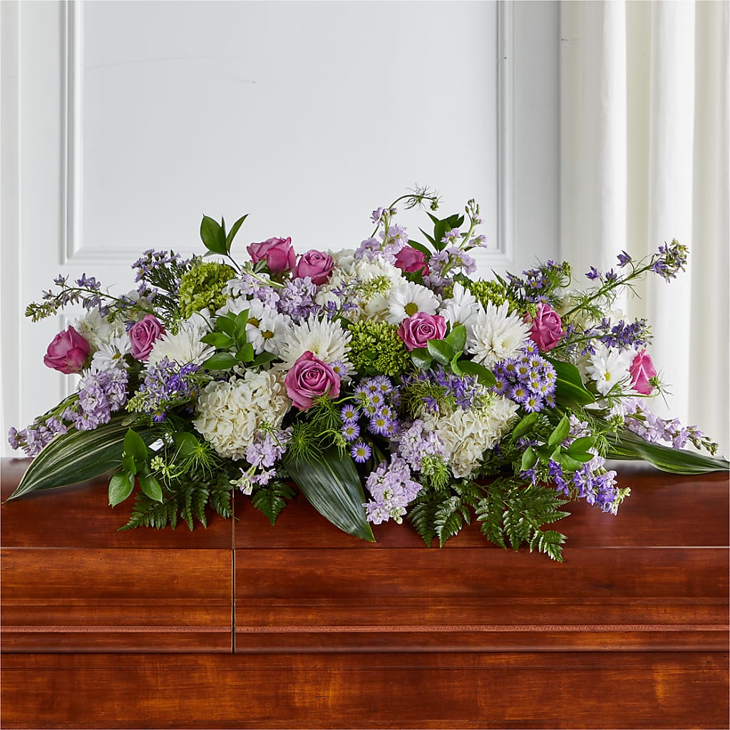 Meadows of Serenity Casket Spray – Piedmont Florist, Piedmont MO