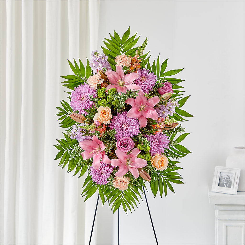 Love & Light Standing Spray – Piedmont Florist, Piedmont MO