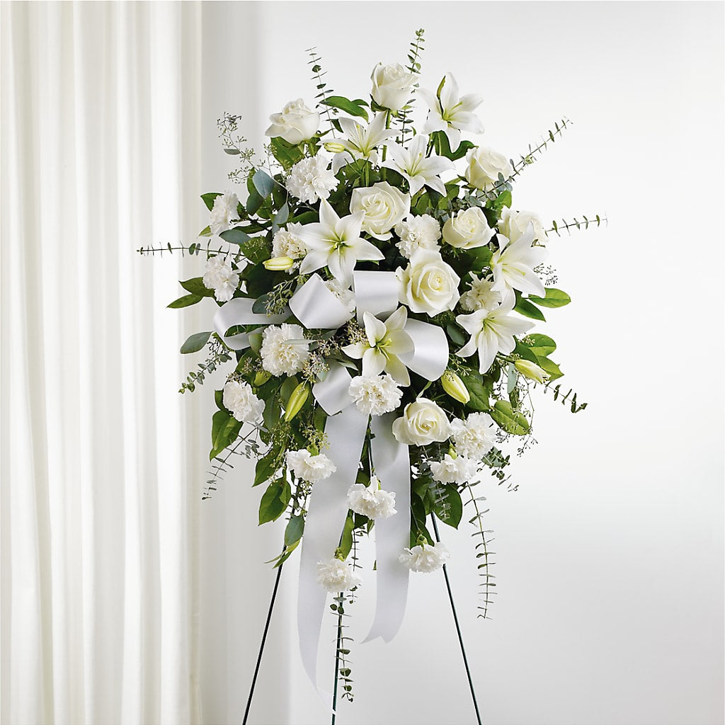 With Care Standing Spray – Piedmont Florist, Piedmont MO