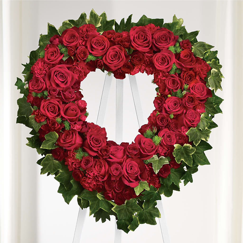 Wholehearted Standing Spray – Piedmont Florist, Piedmont MO