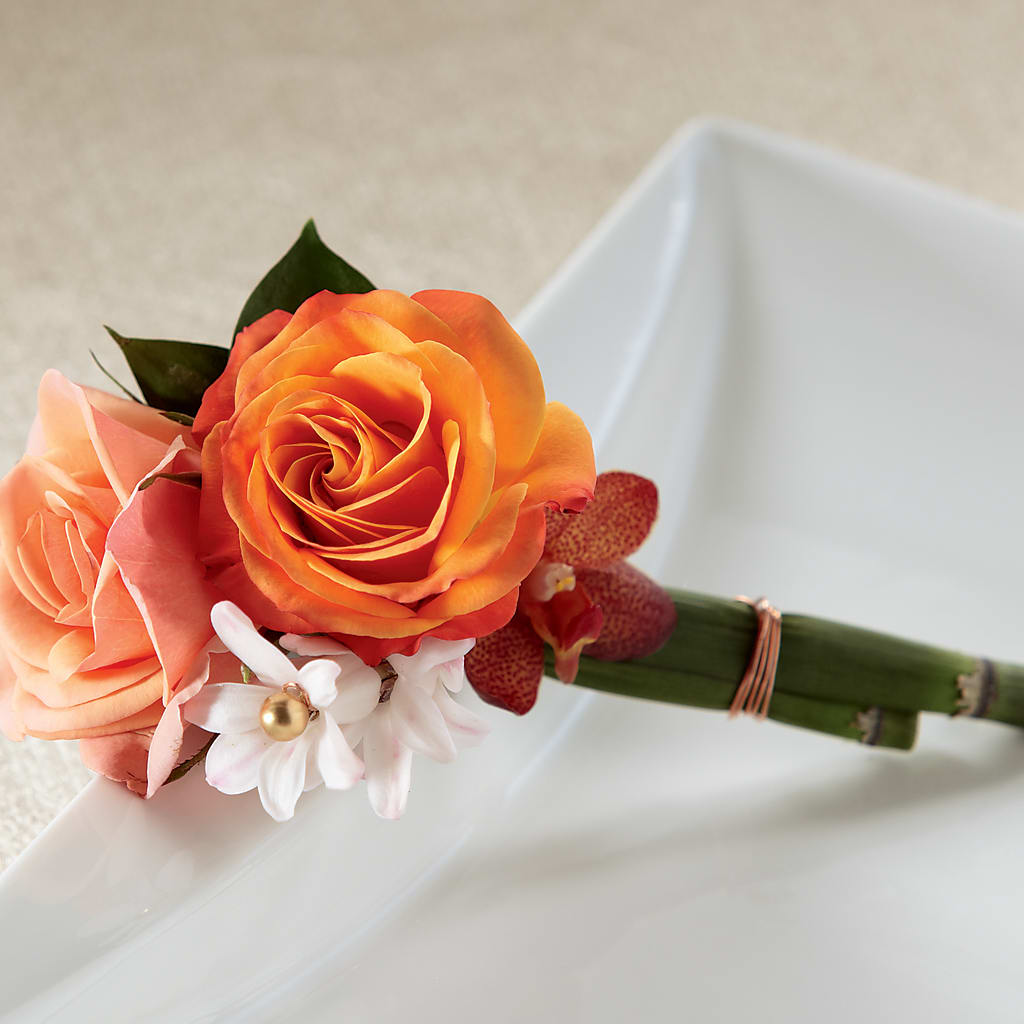 Sunset Dream Boutonniere – Piedmont Florist, Piedmont MO