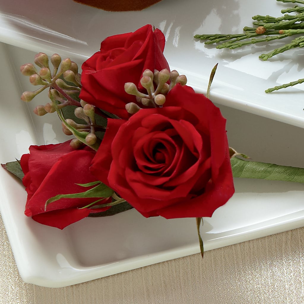Red Spray Rose Boutonniere – Piedmont Florist, Piedmont MO