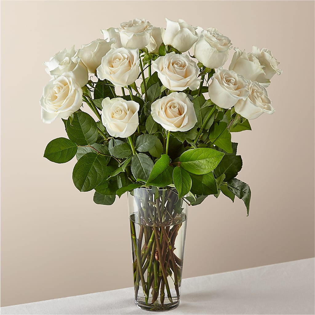 Long Stem White Rose Bouquet –  Piedmont Florist, Piedmont MO