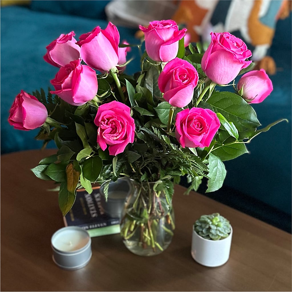 Long Stem Pink Rose Bouquet –  Piedmont Florist, Piedmont MO