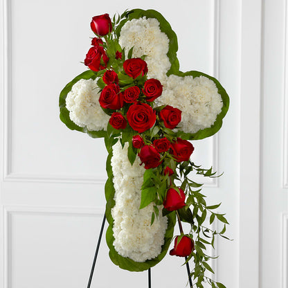 Floral Cross Easel –  Piedmont Florist, Piedmont MO