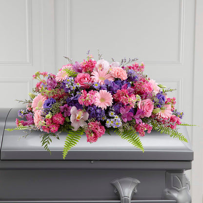 Glorious Garden Casket Spray –  Piedmont Florist, Piedmont MO