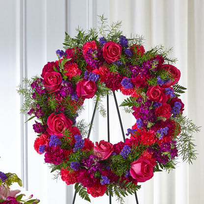 Calming Colors Wreath –  Piedmont Florist, Piedmont MO