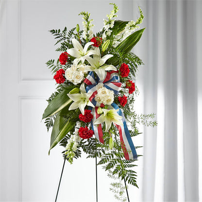 Stars of Life Standing Spray –  Piedmont Florist, Piedmont MO