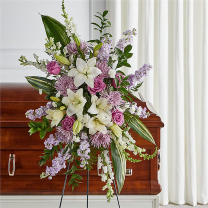 Grateful Hearts Standing Spray –  Piedmont Florist, Piedmont MO