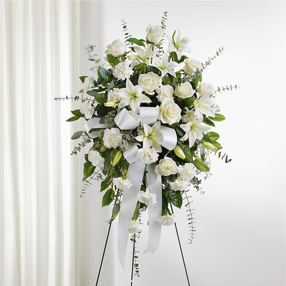 With Care Standing Spray –  Piedmont Florist, Piedmont MO